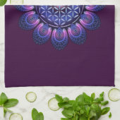 LEVENSSTROOM / Blume des Lebens - Mandala II Theedoek (Gevouwen)