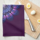 LEVENSSTROOM / Blume des Lebens - Mandala II Theedoek (Quarter Fold)
