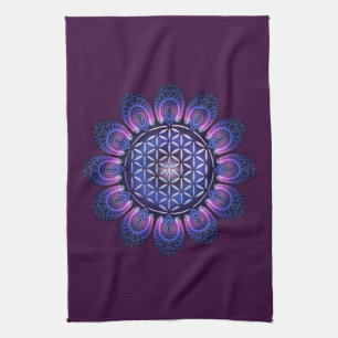 LEVENSSTROOM / Blume des Lebens - Mandala II Theedoek