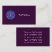 LEVENSSTROOM / Blume des Lebens - Mandala II Visitekaartje (Voorkant / Achterkant)