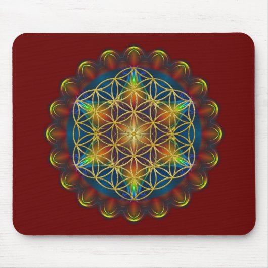 LEVENSSTROOM / Blume des Lebens - Mandala III Muismat (Voorkant)