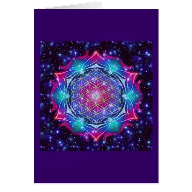 LEVENSSTROOM/Blume des Lebens Mandala IV Square (Voorkant)