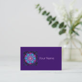 LEVENSSTROOM/Blume des Lebens Mandala IV Square Visitekaartje (Staand voorkant)