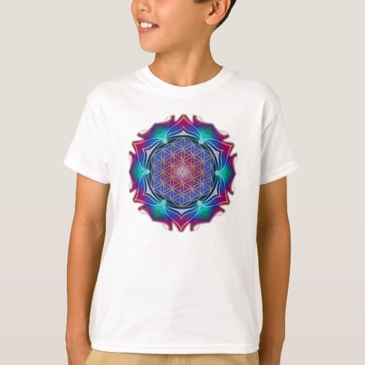 LEVENSSTROOM / Blume des Lebens - Mandala IV T-shirt (Voorkant)