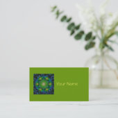 LEVENSSTROOM/Blume des Lebens Mandala V Square Visitekaartje (Staand voorkant)