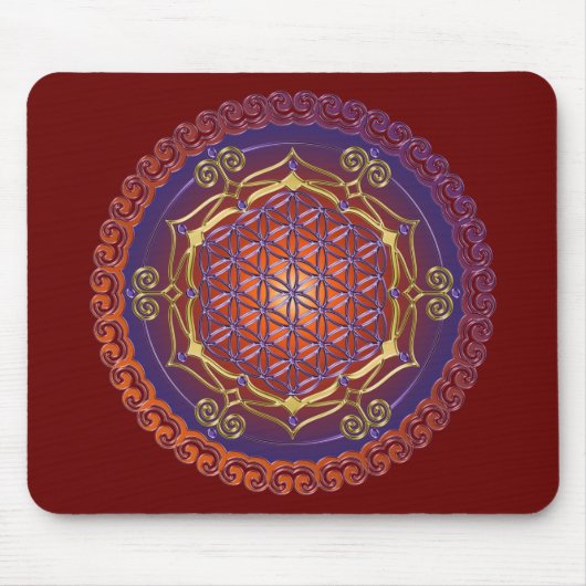LEVENSSTROOM / Blume des lebens - Ornament I Muismat (Voorkant)