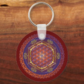 LEVENSSTROOM / Blume des lebens - Ornament I Sleutelhanger (Voorkant)