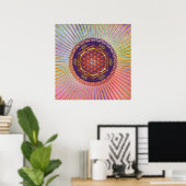 LEVENSSTROOM / Blume des Lebens - Ornament Poster (Thuiskantoor)