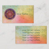 LEVENSSTROOM / Blume des lebens - sieraad I Visitekaartje (Voorkant / Achterkant)