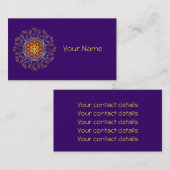 LEVENSSTROOM / Blume des lebens - sieraad IV Visitekaartje (Voorkant / Achterkant)