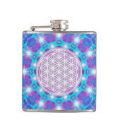 LEVENSSTROOM/Blume des Lebens Stars Mandala Heupfles (Voorkant)