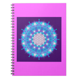 LEVENSSTROOM/Blume des Lebens Stars Mandala Notitieboek