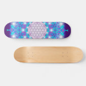 LEVENSSTROOM/Blume des Lebens Stars Mandala Persoonlijk Skateboard (Horizontaal)