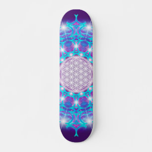 LEVENSSTROOM/Blume des Lebens Stars Mandala Persoonlijk Skateboard