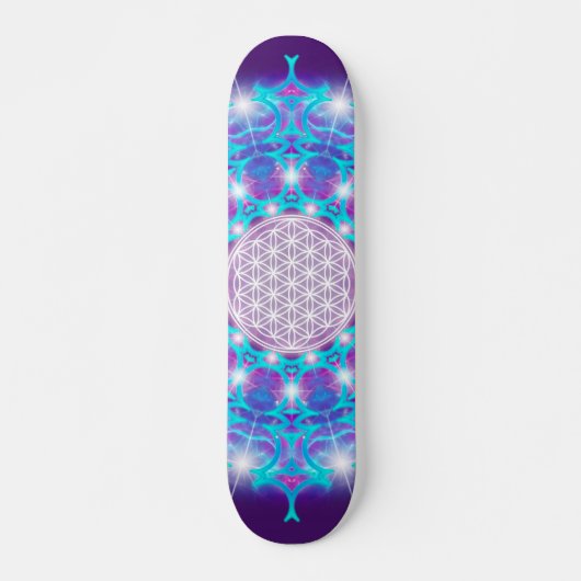 LEVENSSTROOM/Blume des Lebens Stars Mandala Persoonlijk Skateboard (Voorkant)