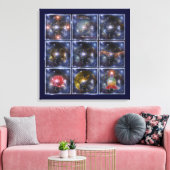 LEVENSSTROOM / Blume des Lebens - universum Canvas Afdruk (Insitu (Woonkamer))