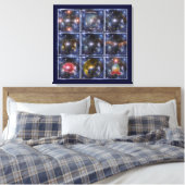 LEVENSSTROOM / Blume des Lebens - universum Canvas Afdruk (Insitu (Slaapkamer))