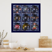 LEVENSSTROOM / Blume des Lebens - universum Poster (Keuken)