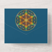 LEVENSSTROOM - Fractal Blossom 1 All In One Uitnodiging (Achterkant)