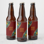 LEVENSSTROOM - Fractal Blossom 1 Bier Etiket (Flessen)