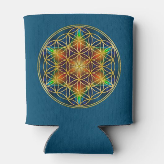 LEVENSSTROOM - Fractal Blossom 1 Blikjeskoeler (Achterkant)