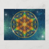 LEVENSSTROOM - Fractal Blossom 1 Briefkaart (Voorkant)