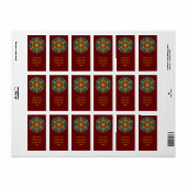 LEVENSSTROOM - Fractal Blossom 1 Etiket (Full Sheet)