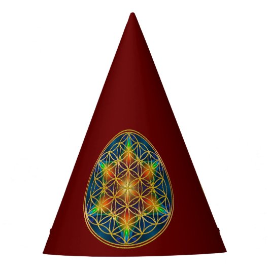 LEVENSSTROOM - Fractal Blossom 1 Feesthoedjes (Voorkant)