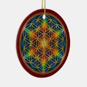 LEVENSSTROOM - Fractal Blossom 1 Keramisch Ornament (Rechts)