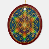LEVENSSTROOM - Fractal Blossom 1 Keramisch Ornament (Links)