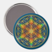 LEVENSSTROOM - Fractal Blossom 1 Magneet (Voorkant / Achterkant)