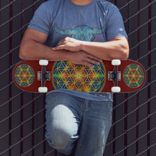LEVENSSTROOM - Fractal Blossom 1 Persoonlijk Skateboard