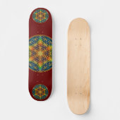 LEVENSSTROOM - Fractal Blossom 1 Persoonlijk Skateboard (Voorkant)