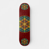 LEVENSSTROOM - Fractal Blossom 1 Persoonlijk Skateboard (Voorkant)