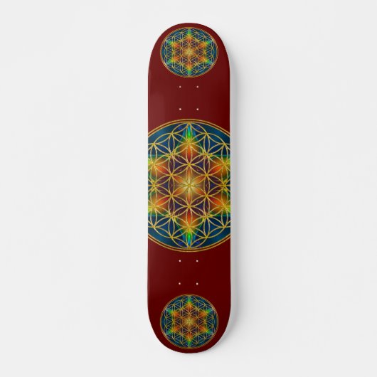 LEVENSSTROOM - Fractal Blossom 1 Persoonlijk Skateboard (Voorkant)