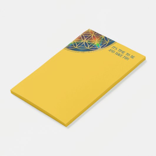 LEVENSSTROOM - Fractal Blossom 1 Post-it® Notes (Schuin)