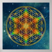 LEVENSSTROOM - Fractal Blossom 1 Poster (Voorkant)