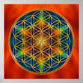 LEVENSSTROOM - Fractal Blossom 1 Poster (Voorkant)