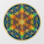 LEVENSSTROOM - Fractal Blossom 1 Raamsticker (Vel)