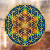 LEVENSSTROOM - Fractal Blossom 1 Raamsticker (Vel 2)