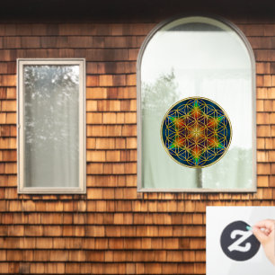 LEVENSSTROOM - Fractal Blossom 1 Raamsticker