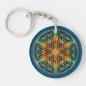 LEVENSSTROOM - Fractal Blossom 1 Sleutelhanger (Voorkant)