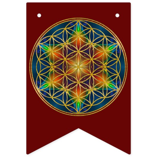 LEVENSSTROOM - Fractal Blossom 1 Vlaggetjes (Derde vlag)