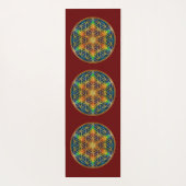 LEVENSSTROOM - Fractal Blossom 1 Yogamat (Achterkant)