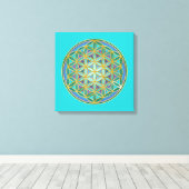 LEVENSSTROOM - Geometrie design 1 Canvas Afdruk (Insitu (Houten vloer))