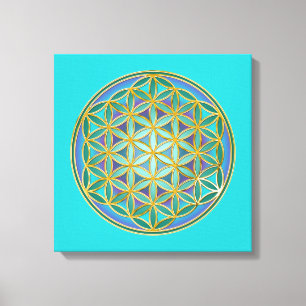 LEVENSSTROOM - Geometrie design 1 Canvas Afdruk