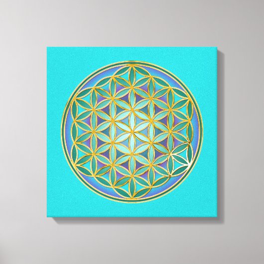 LEVENSSTROOM - Geometrie design 1 Canvas Afdruk (Voorkant)