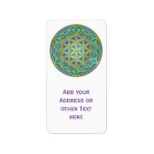 LEVENSSTROOM - Geometrie design 1 Etiket (Voorkant)