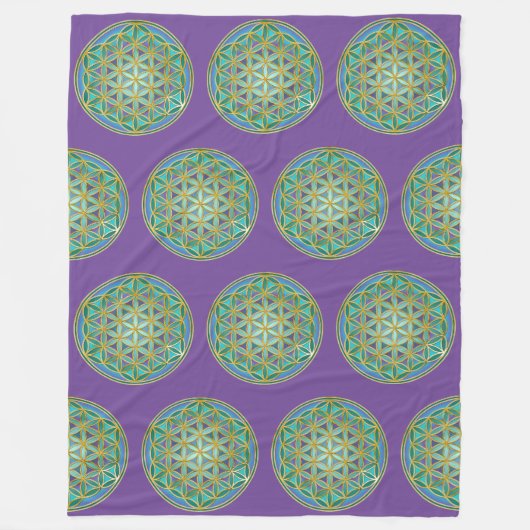 LEVENSSTROOM - Geometrie design 1 Fleece Deken (Voorkant)