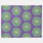 LEVENSSTROOM - Geometrie design 1 Fleece Deken (Voorkant (Horizontaal))